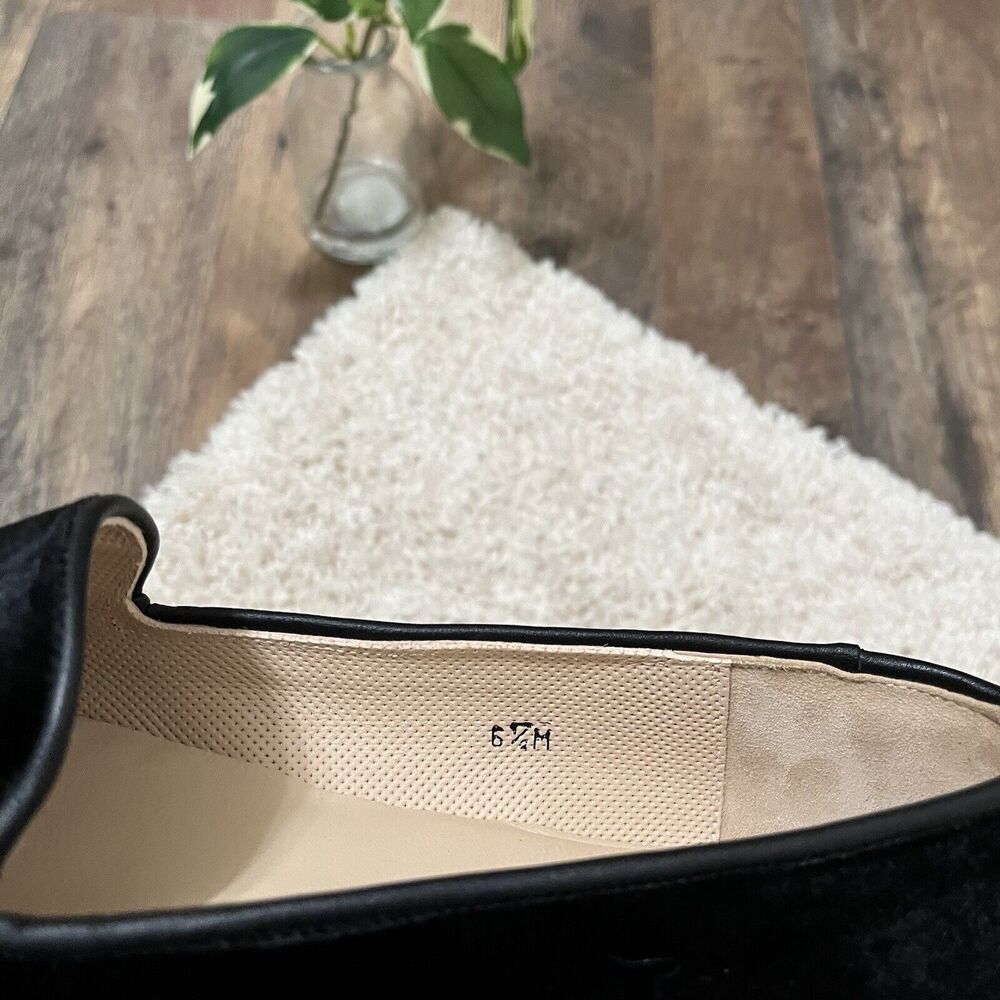 Jon Josef Size 6.5 Black Velvet Evil Eye Loafers Flats - Picture 5 of 6